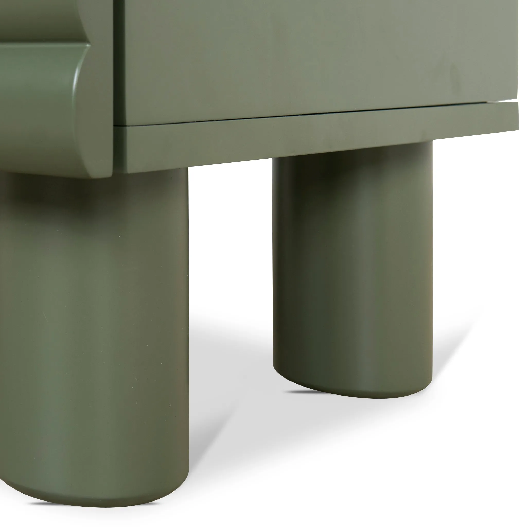 Vasuda 48cm Bedside Table - Green