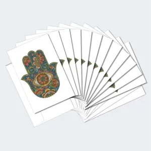 Vibrant Hamsa Boxed 12 Pack Notecards