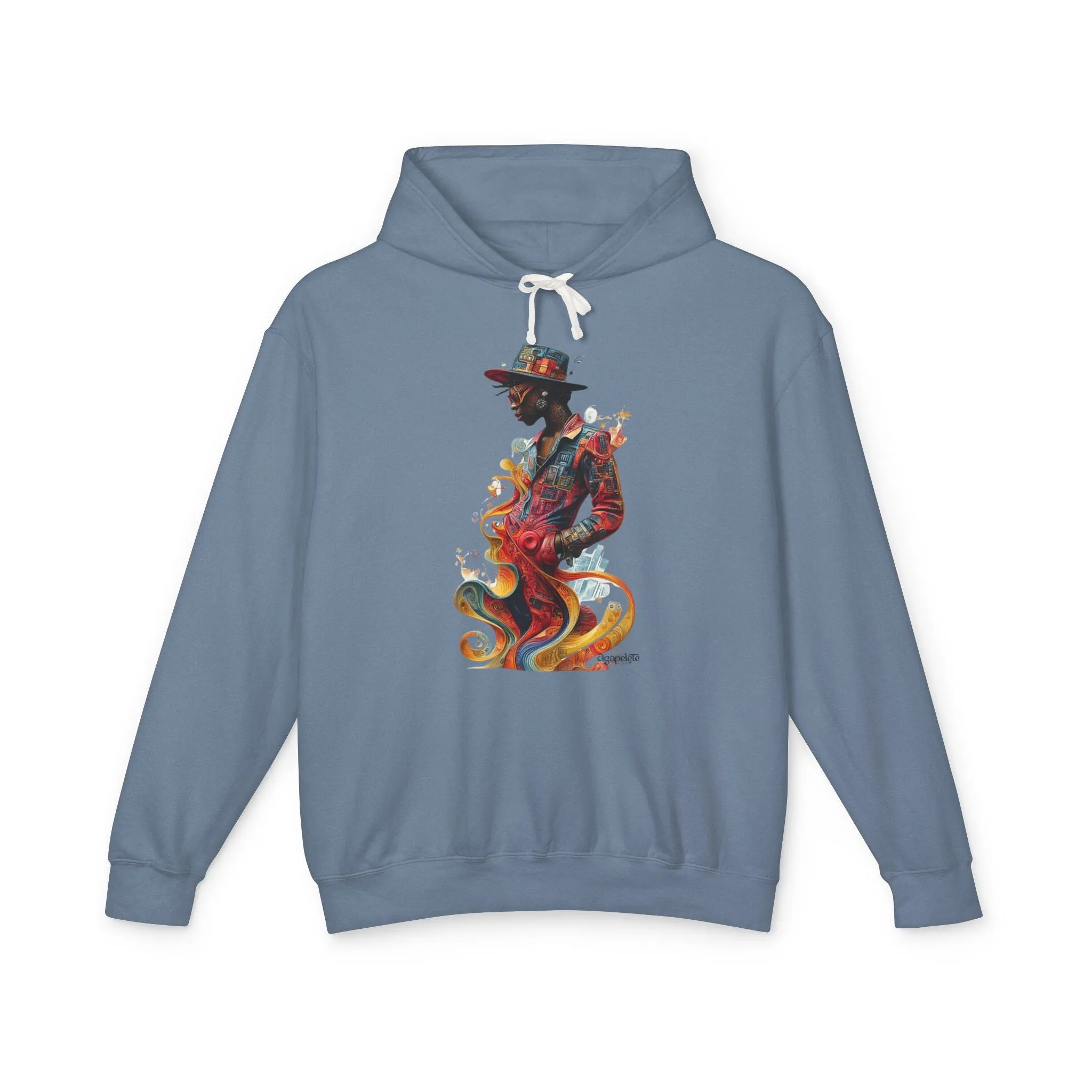 Vibrant Visions Lightweight Hoodie - Dynamic and Creative Energy, Unisex Sweatshirt