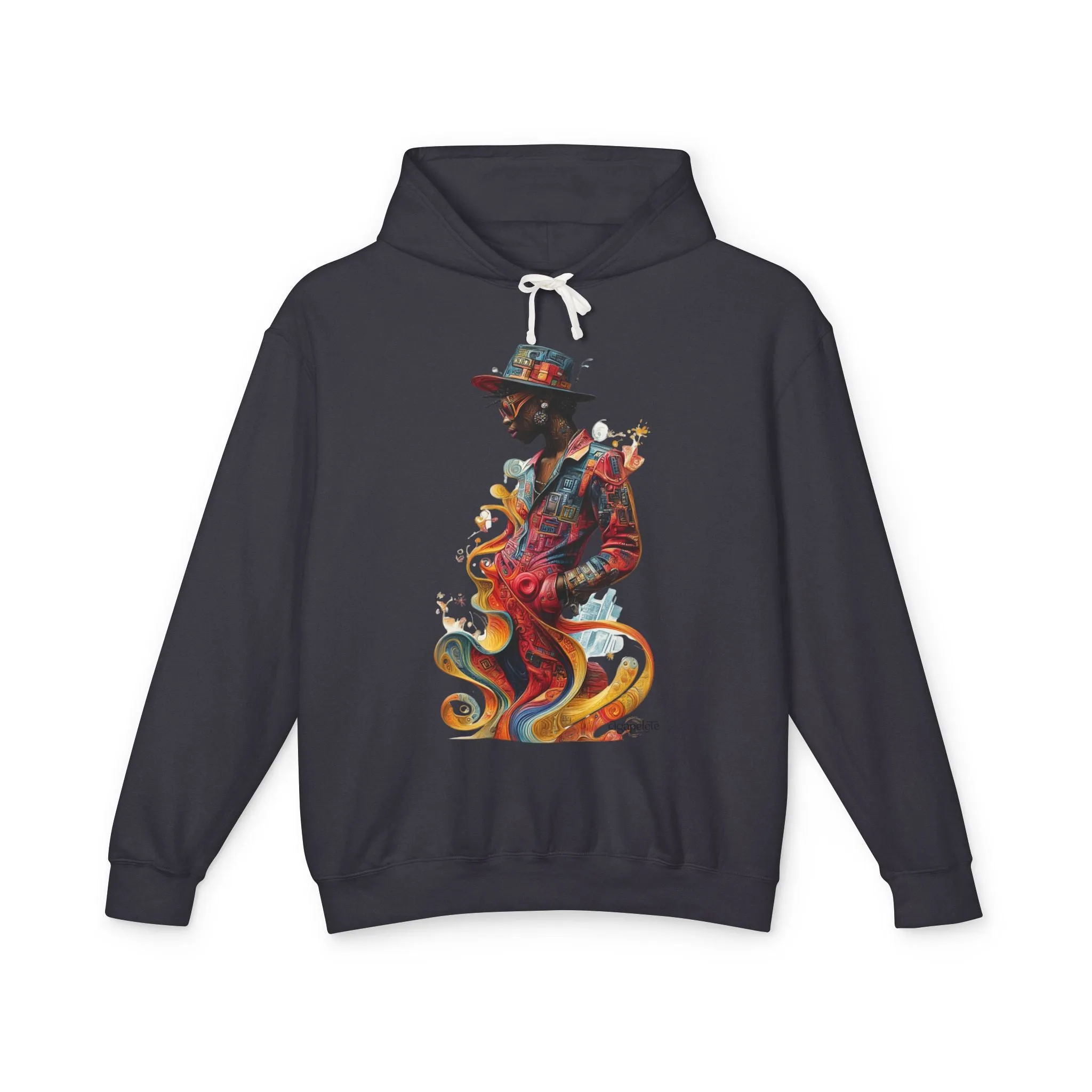 Vibrant Visions Lightweight Hoodie - Dynamic and Creative Energy, Unisex Sweatshirt
