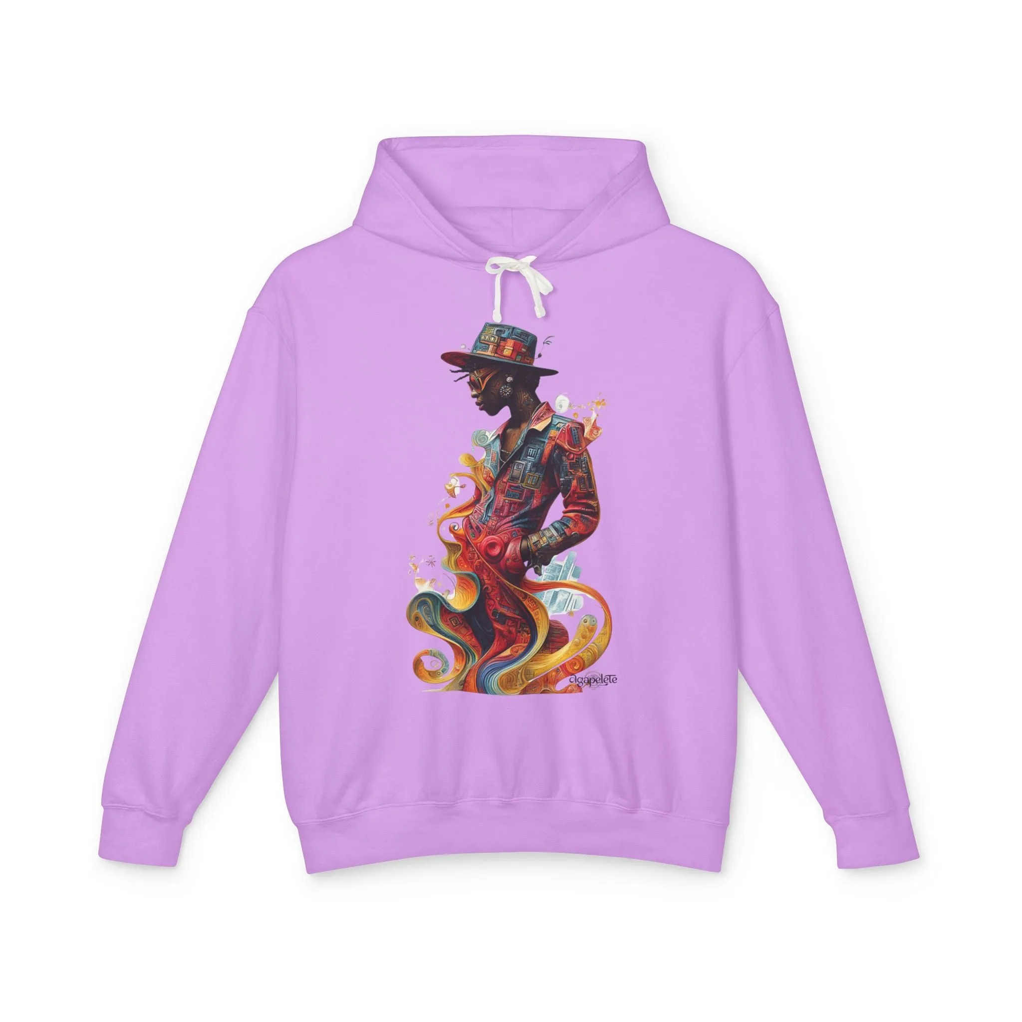 Vibrant Visions Lightweight Hoodie - Dynamic and Creative Energy, Unisex Sweatshirt