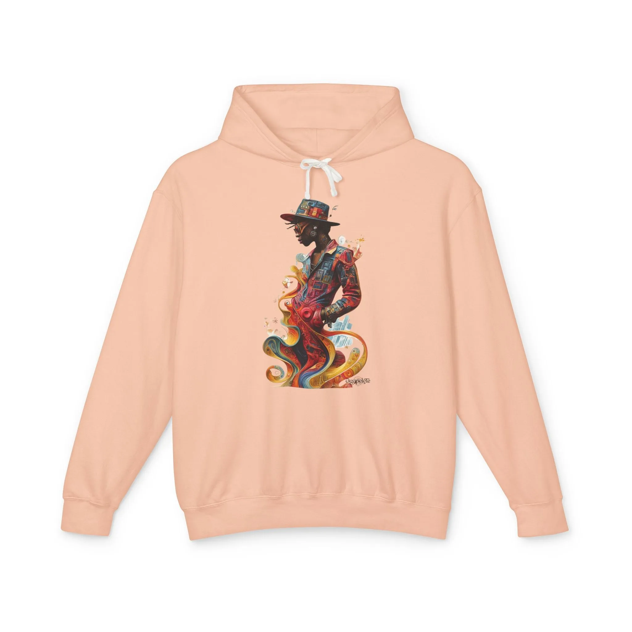 Vibrant Visions Lightweight Hoodie - Dynamic and Creative Energy, Unisex Sweatshirt