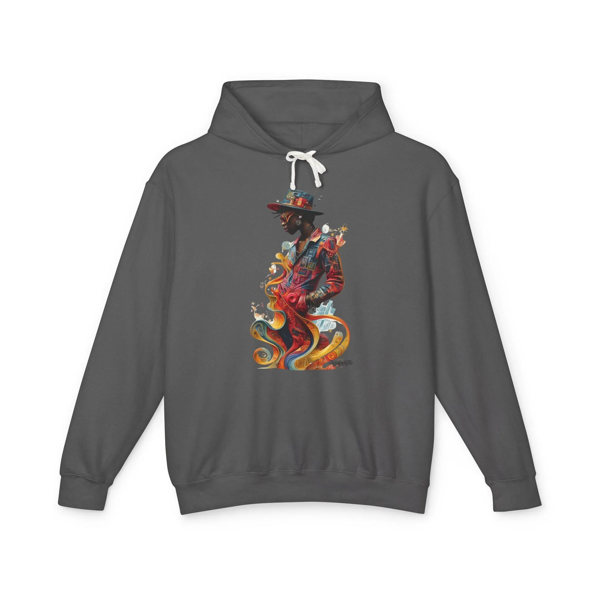Vibrant Visions Lightweight Hoodie - Dynamic and Creative Energy, Unisex Sweatshirt