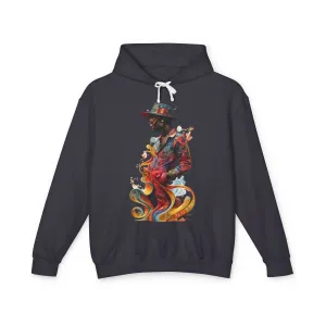 Vibrant Visions Lightweight Hoodie - Dynamic and Creative Energy, Unisex Sweatshirt