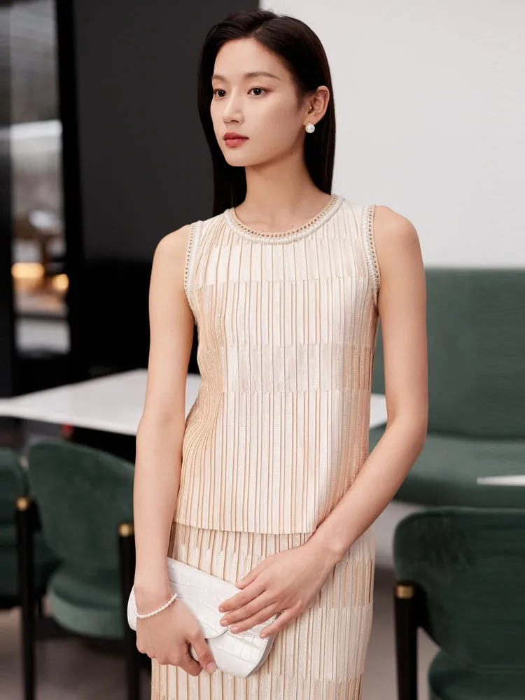 YAYING textured vest